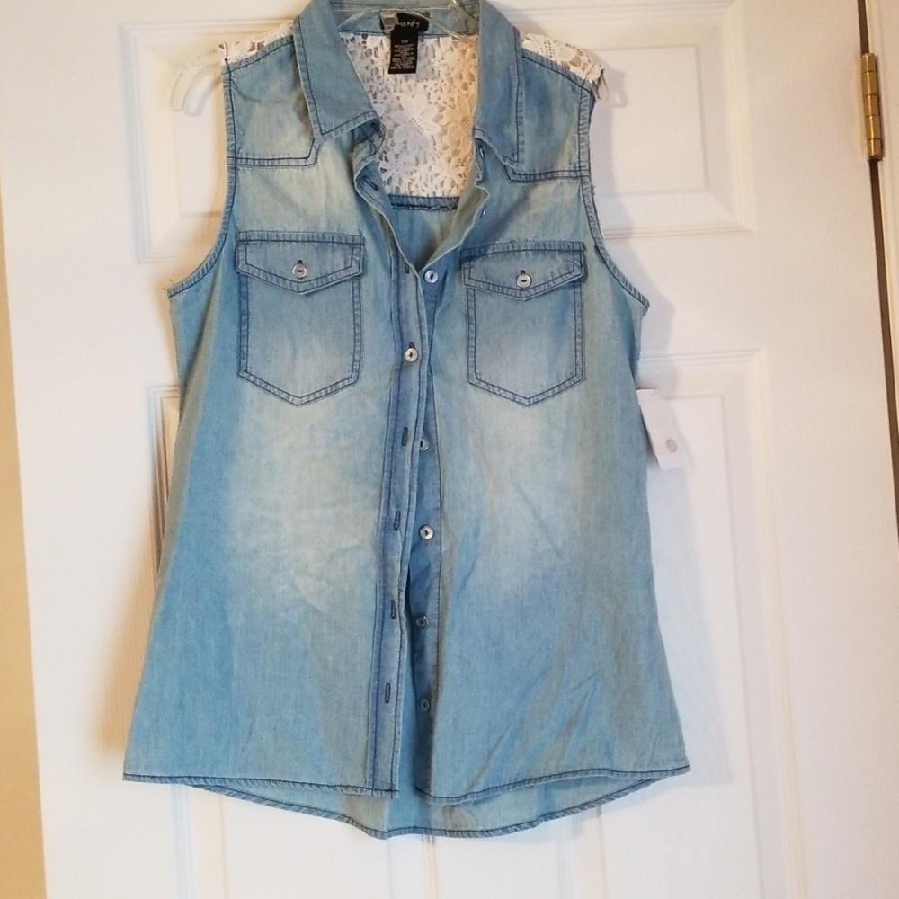 Cut off Jean shirt